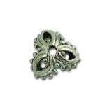 3 Leaf Abstract Bead Cap #4745 3 Leaf Abstract Bead Cap #4745