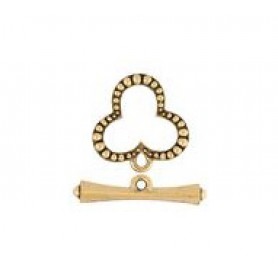 3 Leaf Clover Beaded Toggle Set #4722 3 Leaf Clover Beaded Toggle Set #4722