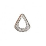 Acid Etched Triangular Loop Drop #4298 Acid Etched Triangular Loop Drop #4298