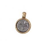 Ancient Cross In Bezel 2-Tone #6414