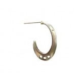Angular Edge Hoop Earring #2404P Angular Edge Hoop Earring #2404P