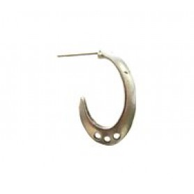 Angular Edge Hoop Earring #2404P Angular Edge Hoop Earring #2404P