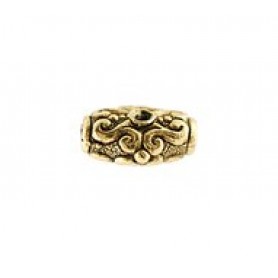 Baroque Scroll Tube Bead #4304 Baroque Scroll Tube Bead #4304