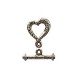 Bead & Curlique Heart Toggle Set #2166 Bead & Curlique Heart Toggle Set #2166