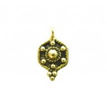 Beaded Hexagon Drop #1176
