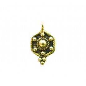 Beaded Hexagon Drop #1176