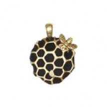 Bee on Honeycomb - Hand Painted #6529HP