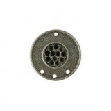Border Rimmed Disk Connector - For Stones #4449 Border Rimmed Disk Connector - For Stones #4449
