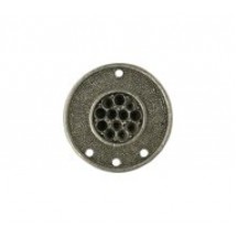 Border Rimmed Disk Connector - For Stones #4449