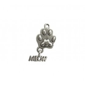 Cat Paw with Meow - Self Linker #3857SL Cat Paw with Meow - Self Linker #3857SL