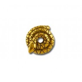 Coiled Snake Bead Cap #6182 Coiled Snake Bead Cap #6182