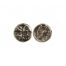 Coin Bead with 2 Faces #1044B