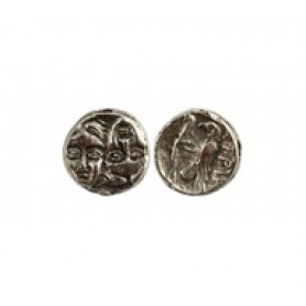 Coin Bead with 2 Faces #1044B