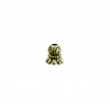 Corrugated Bicone Bead Cap #3748