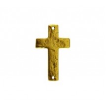 Cross 2-Holes- Flat/Hammered #6243