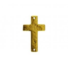 Cross 2-Holes- Flat/Hammered #6243 Cross 2-Holes- Flat/Hammered #6243