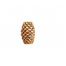 Cross Hatch Tube Bead #4038