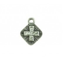 Cross On Diamond Shape Drop #6393