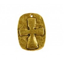 Cross Relief On Oval Disc #4965