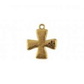 Cross with Engraved Fleur De Lis #6212 Cross with Engraved Fleur De Lis #6212