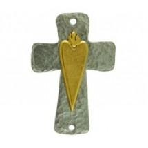 Cross with Sacred Heart -2-Tone #6328
