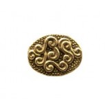 Curlique Oval Bead #2082