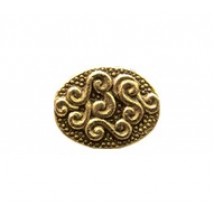Curlique Oval Bead #2082