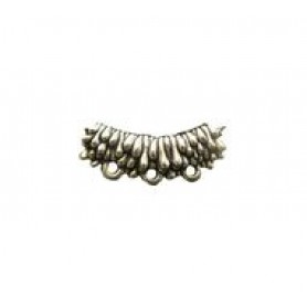 Curved Tube Bead with Loops #2191