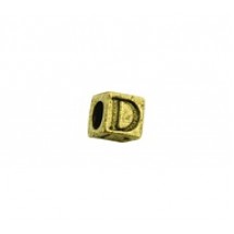 'D' Block Letter Bead #D_BL
