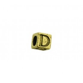 'D' Block Letter Bead #D_BL 'D' Block Letter Bead #D_BL