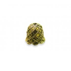 Diamond Pattern Bead Cap #2188