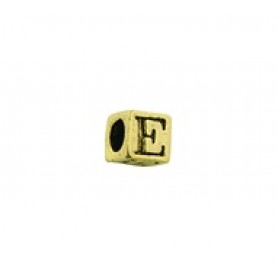 'E' Block Letter Bead #E_BL