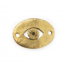 Eye Cut-out Oval Disk Connector (2-Holes) #6593