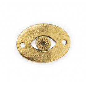 Eye Cut-out Oval Disk Connector (2-Holes) #6593