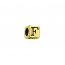 'F' Block Letter Bead #F_BL