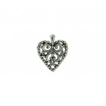 Filigree Heart Pendant #378NM