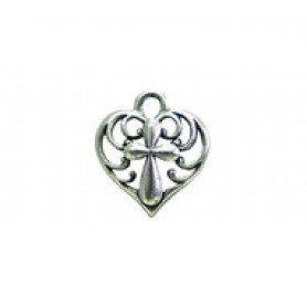 Filigree Heart with Cross #3502 Filigree Heart with Cross #3502