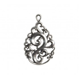 Filigree Pattern Tear Drop (Large) #6577