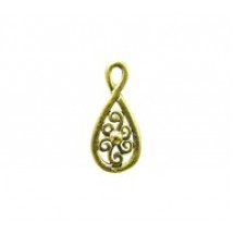 Filigree Swirl Tear Drop #3938