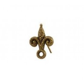 Fleur De Lis Earring Top with Post #6096P Fleur De Lis Earring Top with Post #6096P