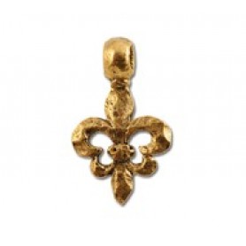 Fleur De Lis with Hammered Texture #4904
