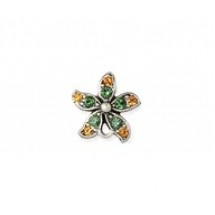 Flower Earring Top - with Stones #4066P