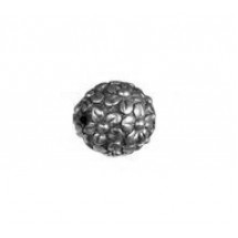 Flower Pattern Round Bead #4165