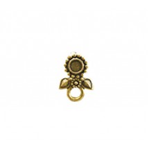 Flower Setting Earring Top #3576Cl