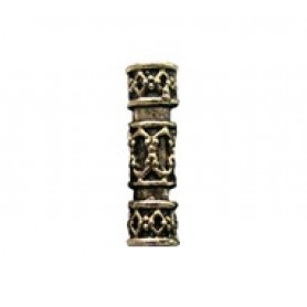 Gothic Banded Tube Bead #1464 Gothic Banded Tube Bead #1464