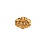 Gothic Relief Flat Tube Bead #4091