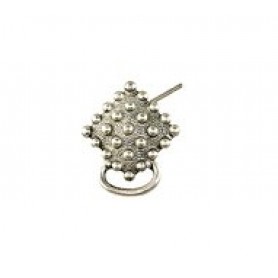 Granular Square Earring Top #4280P Granular Square Earring Top #4280P