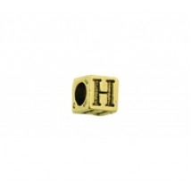 'H' Block Letter Bead #H_BL