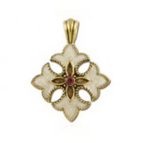 Cross Pendant - Hand Painted #6058HP Cross Pendant - Hand Painted #6058HP