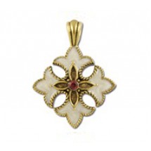 Cross Pendant - Hand Painted #6058HP